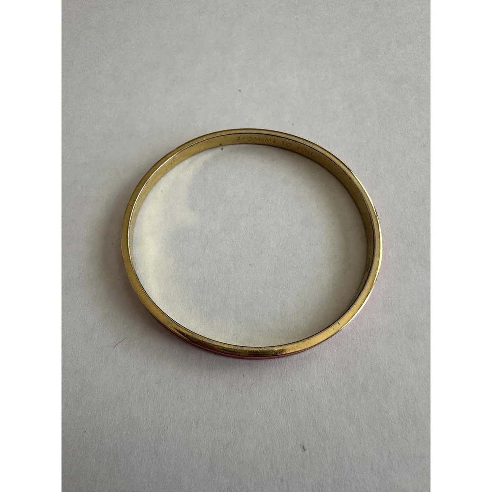 Kate Spade New York Bracelet Bangle Pink Gold "From Me To You" - Picture 6 of 16